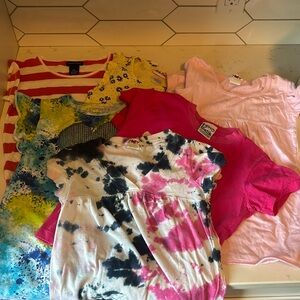 Size 6 kids short sleeve shirt bundle including Ralph Lauren and more!
